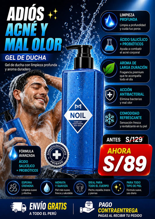 Gel de Ducha NOIL| Limpieza profunda con aroma premium duradero