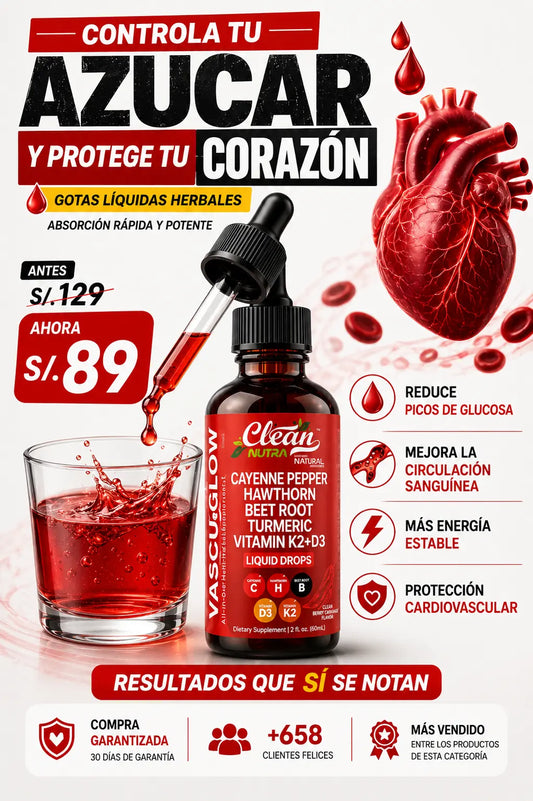 Clean Nutra – Gotas Naturales para Mejorar la Circulación y la Presión | K2 + D3
